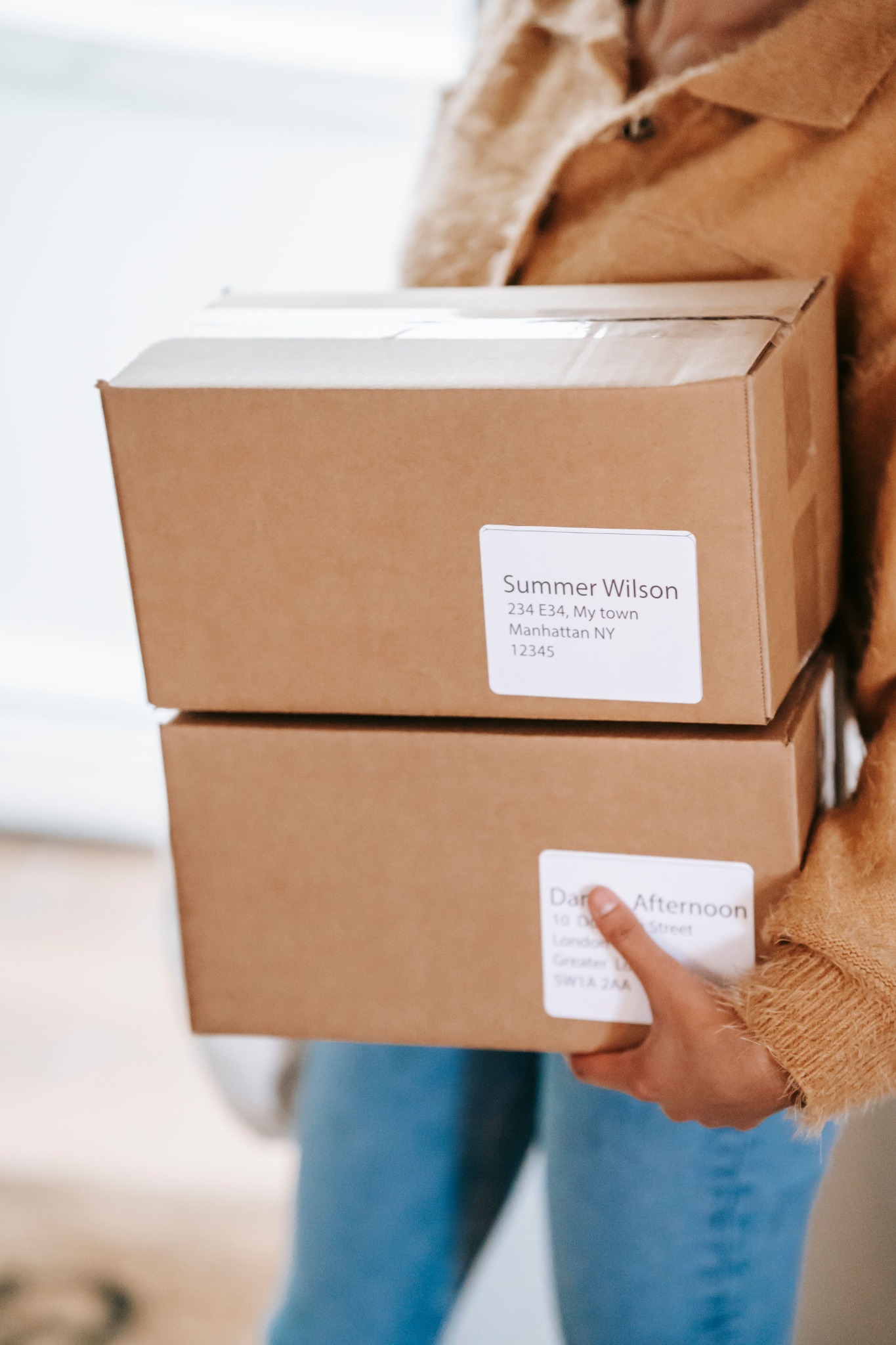 Labeled parcels
